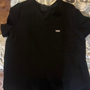 Figs Catarina black  Scrub Top